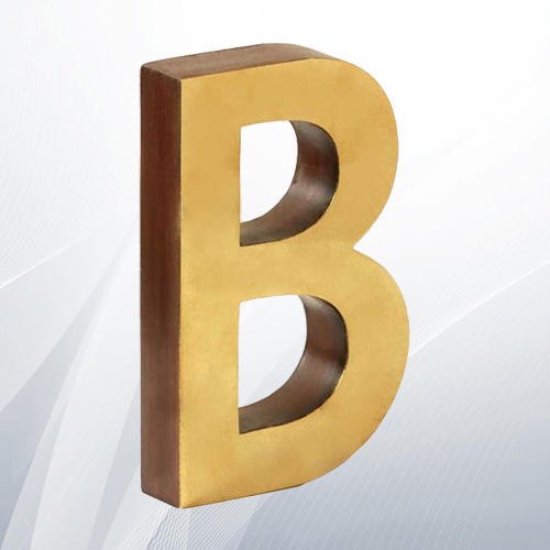 brass letters